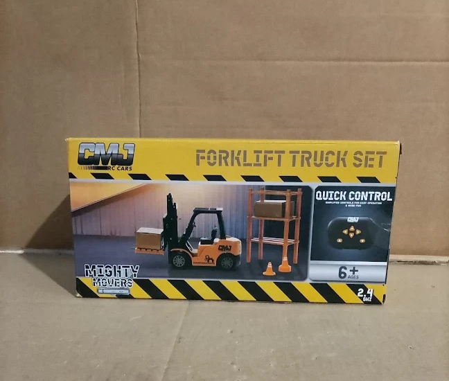 CMJ RC Cars 1:16 Remote Control Forklift Truck 2.4GHz Rechargeable Construction