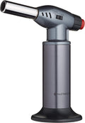 MasterClass Blow Torch Refillable Chef  Adjustable Anti flare Flame Grey New