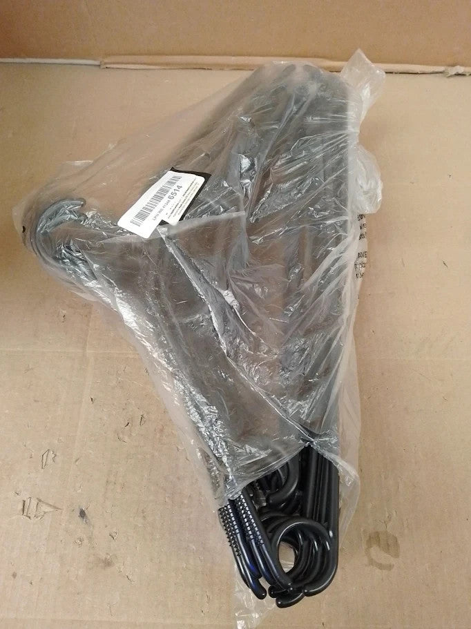 Keplin Space Saving Black Plastic Coat Hangers 20 Pack Heavy Duty Swivel New