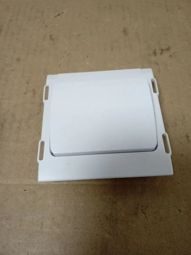 BG Electrical Single Wall Light Switch Wide Rocker 2 Way Screwless Front Plate