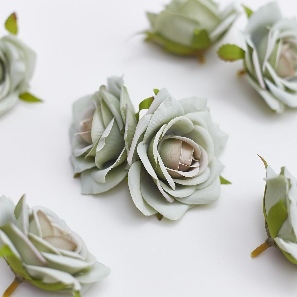The Baked Studio 7 Pieces Artificial Silk Rose Head Realistic Flowers New