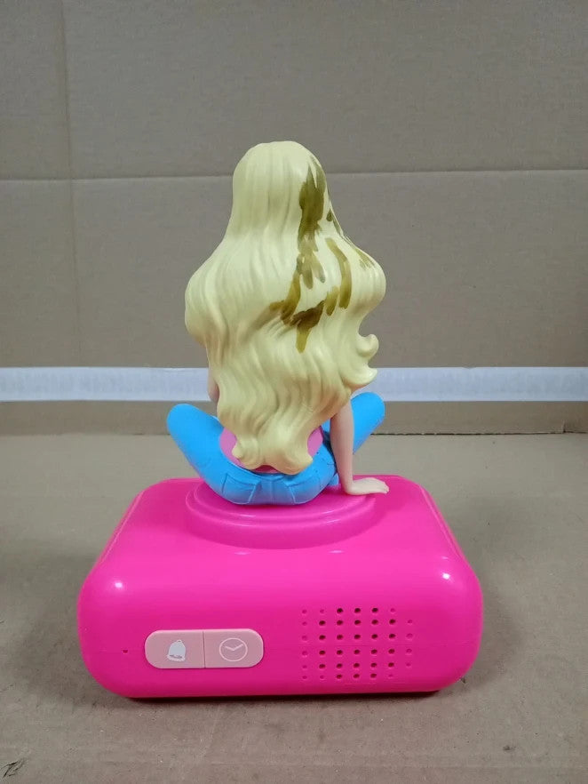 Lexibook Barbie Nightlight Alarm Clock LCD Backlit Snooze Pink RL800BBLXB Design