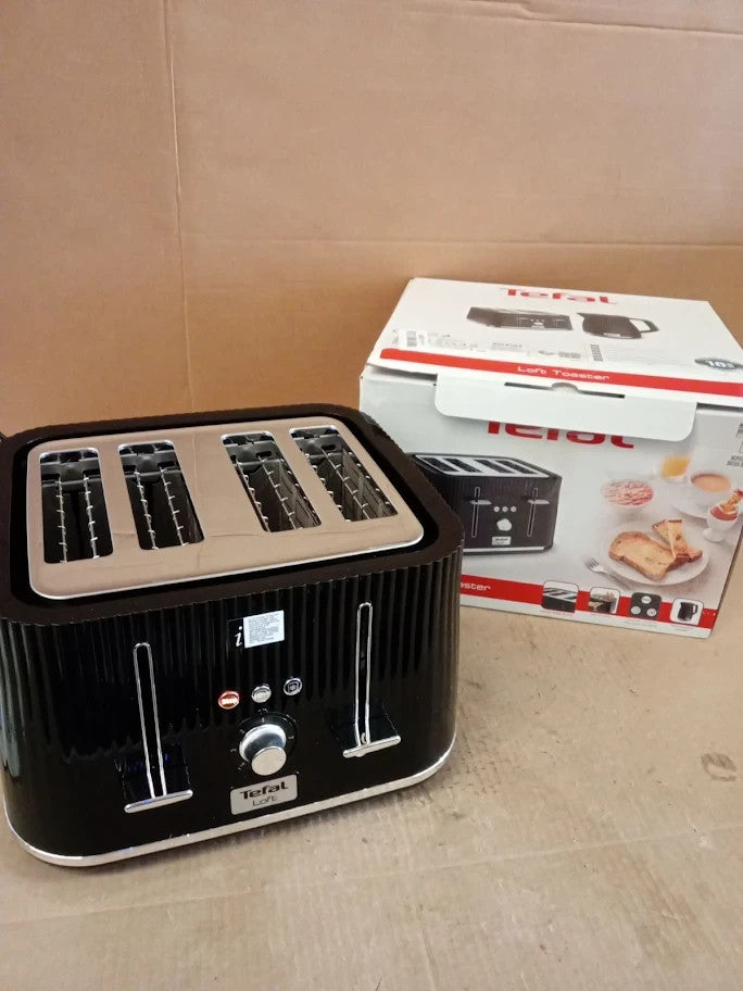 Tefal Loft 4 Slot Toaster 7 Browning Levels Defrost Stop Reheat Functions