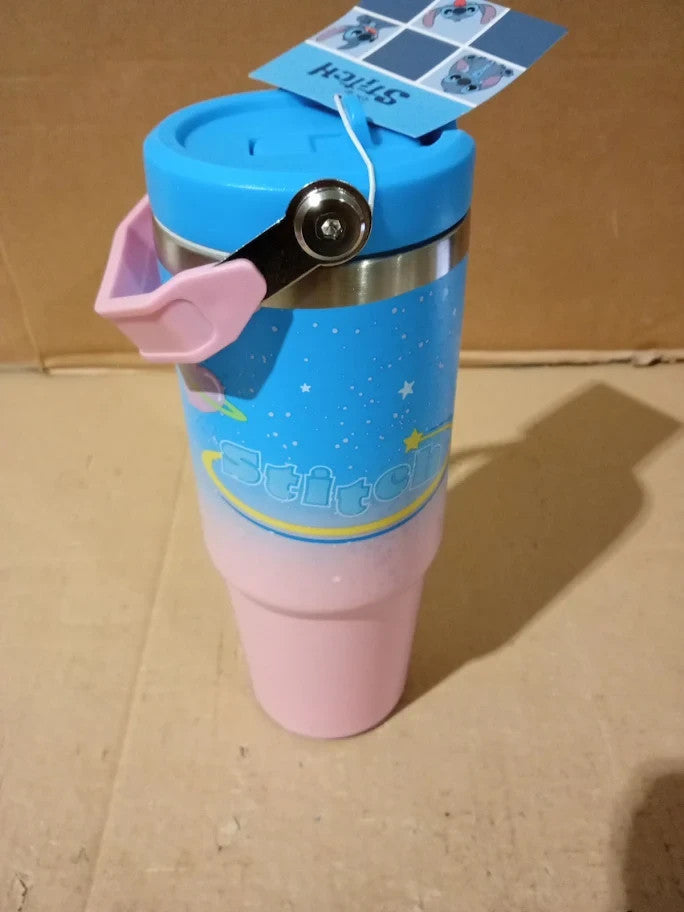 Disney Stitch Insulated Stainless Steel Tumbler By Polar Gear With Straw New