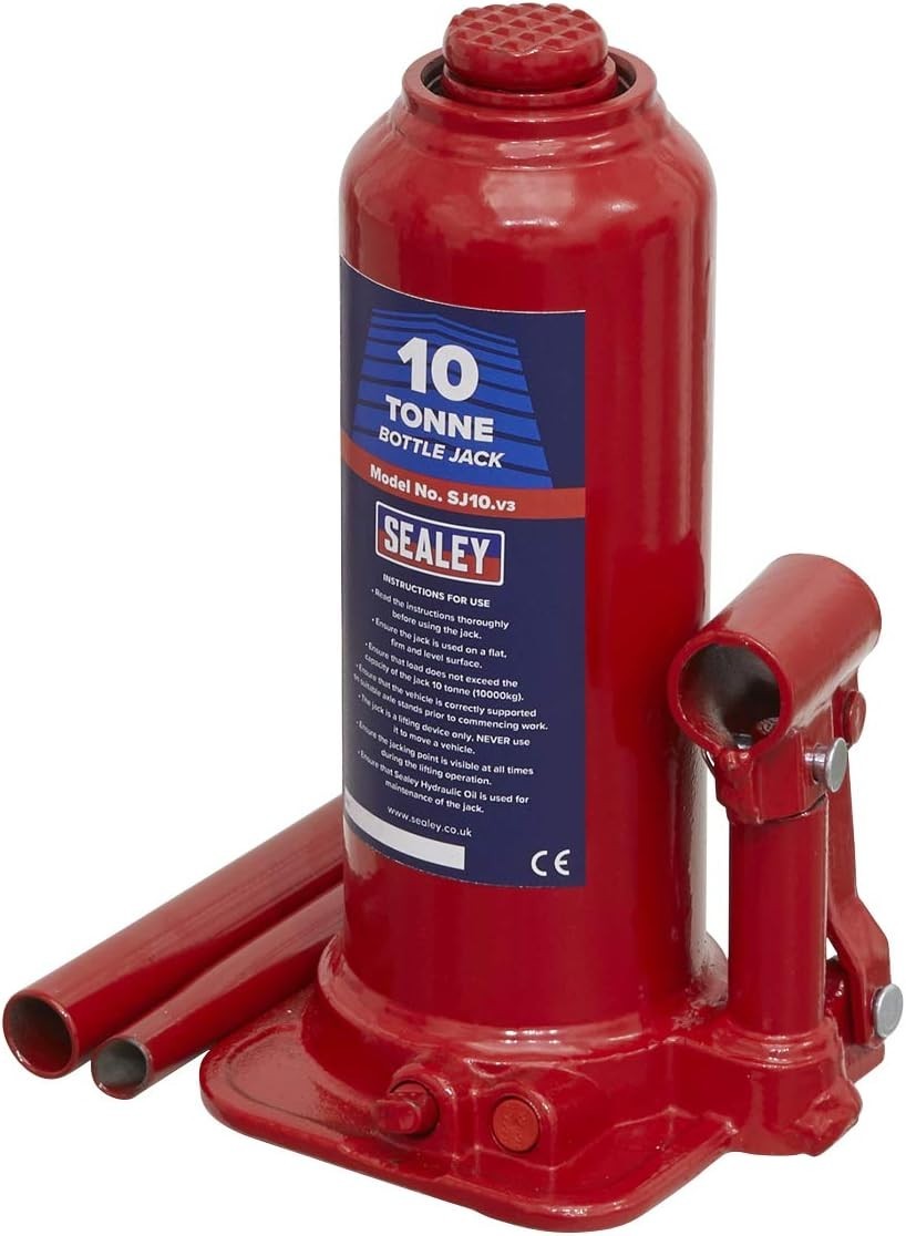 Sealey Sj10 Bottle Jack 10Tonne Max Lift Weight 450mil Cast Iron New