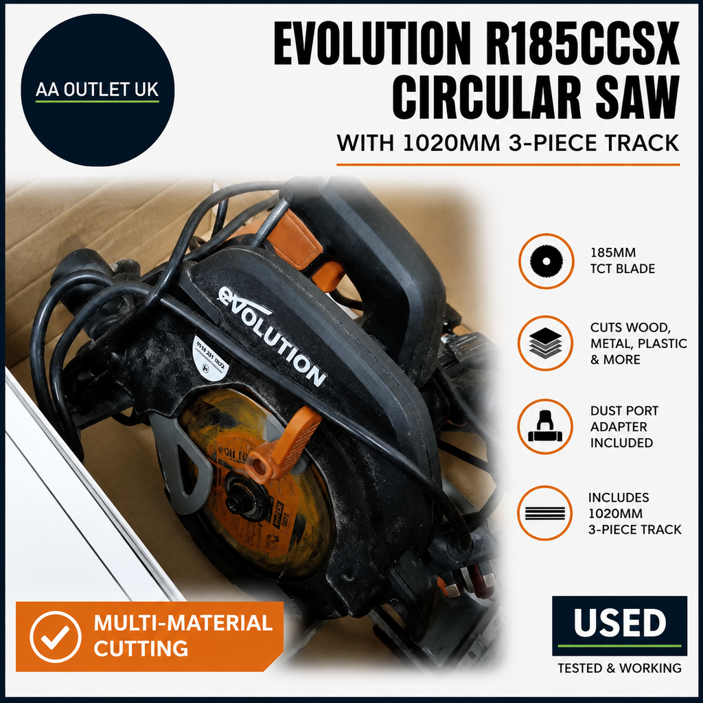 Evolution Power Tools R185CCSX Circular Saw With 1020mm 3Pc Multi