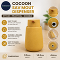 5 Five Simply Smart Cocoon Sav Mout Dispenser Mustard Nickle Free 9.9x14.3x4.6cm