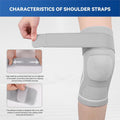Yasdyri Knee Support Women Men Brace Adjustable Strap Compress Gray Small New