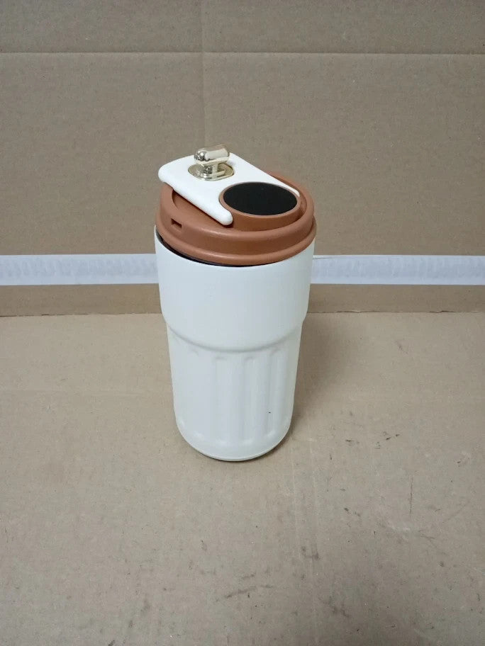 Homealexa Coffee Cup Travel Mugs Vacuum Insulating Stainless Steel LED 410ML