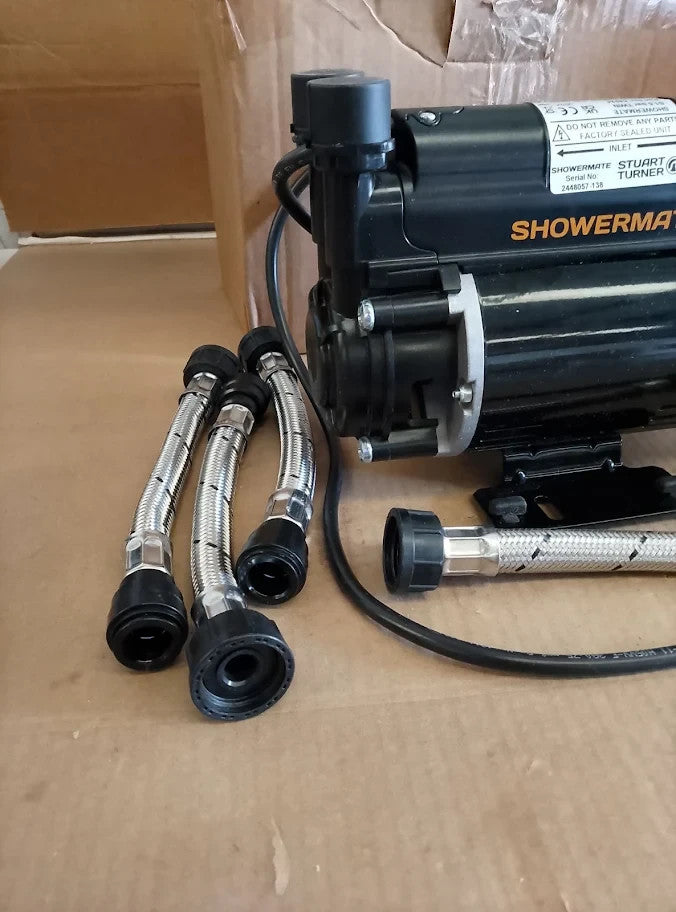 Bristan 1.5 Bar Twin Ended Shower Pump Improves Shower Pressure Easy Install New