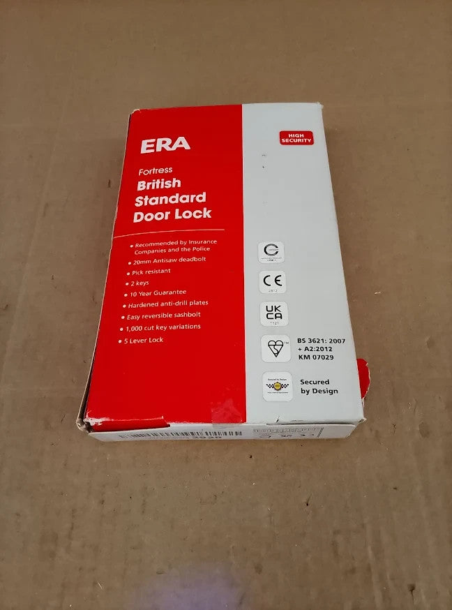 ERA Fortress 261 31 BS3621 64mm 5 Lever Mortice Deadlock Brass Security Lock