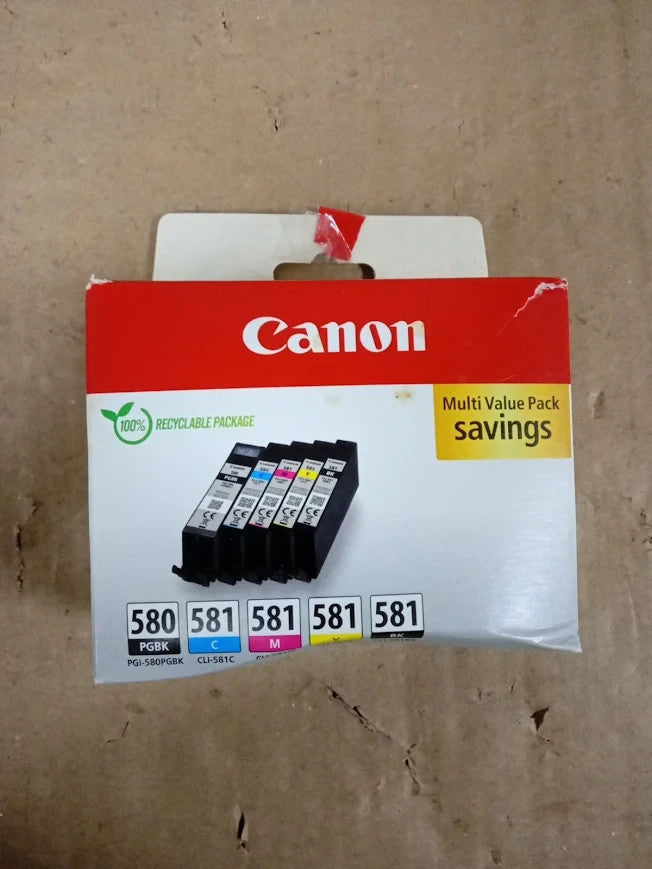 Canon Ink Multipack PGI 580 CLI581 Genuine Printer Ink Cartridges 4 Pack