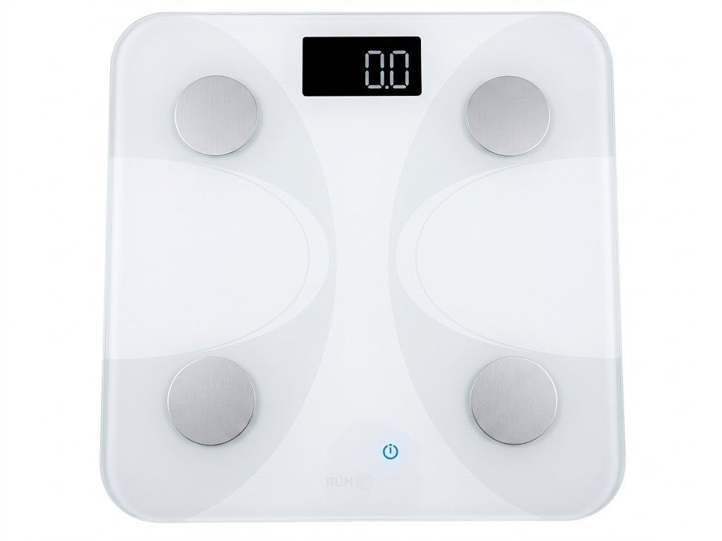 Runstar Smart Body Weight Fat Scale BMI 13 Data LCD Display Fitness White New