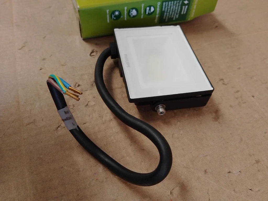Philips Lois Outdoor Floodlight Daylight Metal 10w 5000K Black New