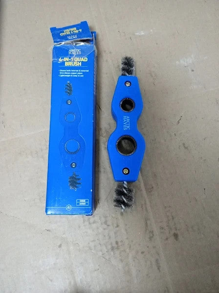 Arctic Hayes 4 In 1 Quad Pipe Cleaning Brush Lightweight Portable New