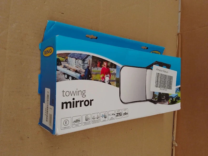 Ring Universal Towing Mirror Large Adjustable Arms Suitable 4x4s Motorhomes Vans