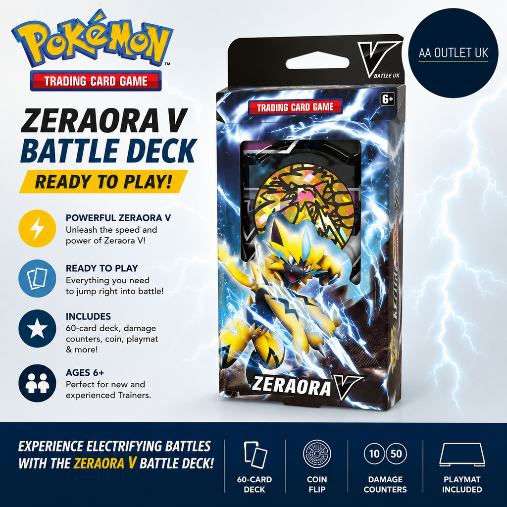 Pokemon TCG Zeraora V Battle Deck Ready To Play Trading Card Game 6+