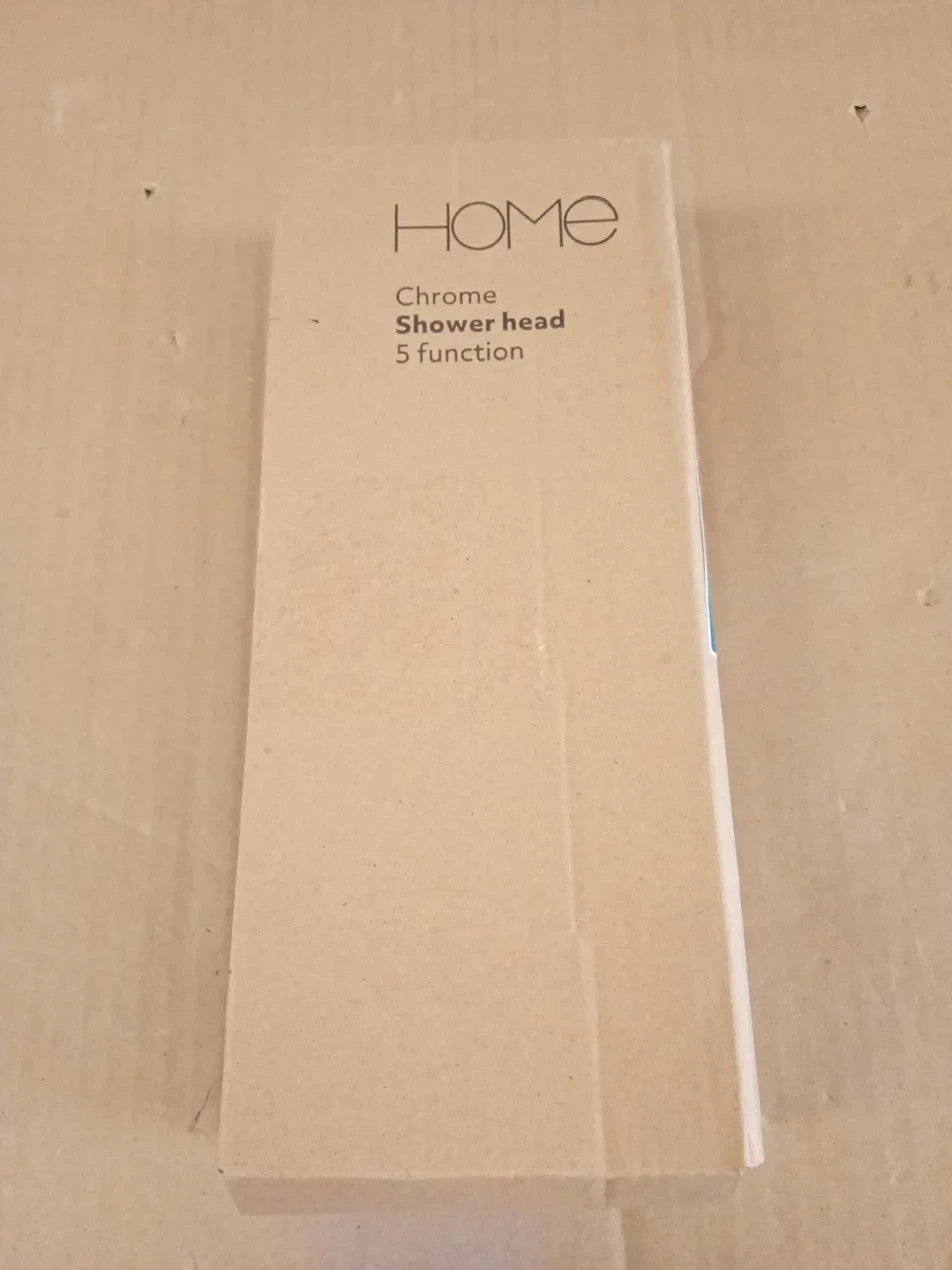 Home 5 Function Shower Head Chrome Easy clean Limescale Resistant 1 Pack