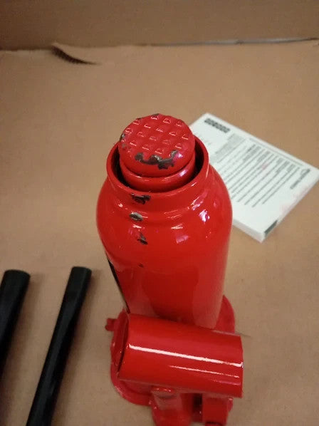 Amazon Basics Hydraulic Welded Car Jack 4 Metric Tonne 4000kg Capacity Red