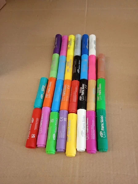 Paint Pop Paint Sticks Kids 29 Pack Assorted Colours Giant 30x8.7x8.7cm New