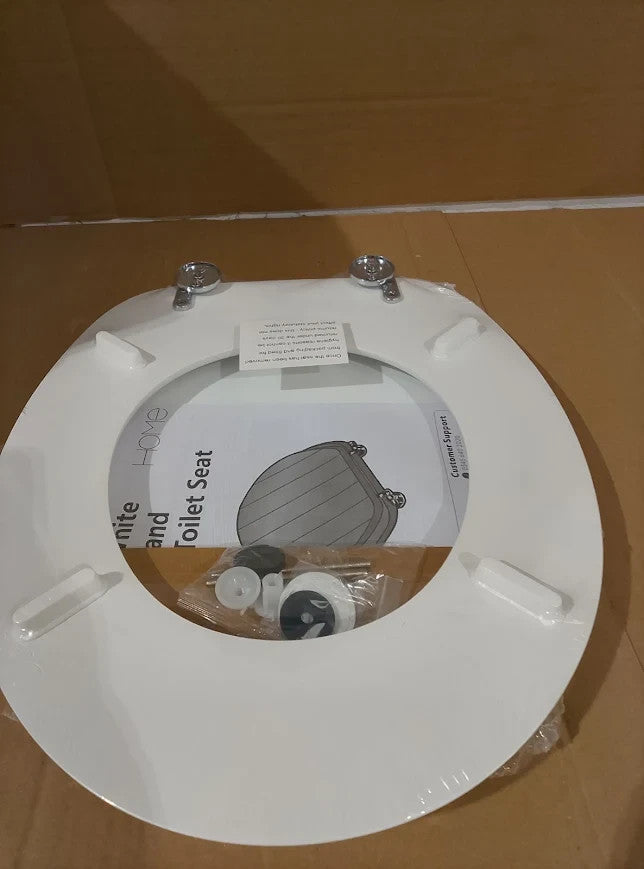 Argos Home Tongue Groove Style Toilet Seat 45x37.3x5.3cm New