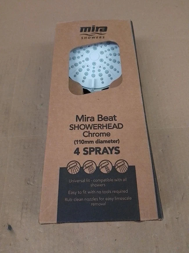 Mira Showers 11605237 Beat 11 cm 4 Spray Shower Head Chrome