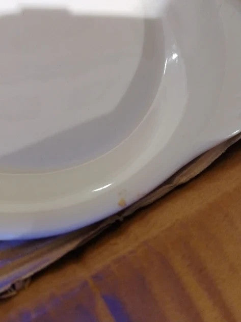 Olympia Whiteware Round Eared Dishes 192x151mm Set 6 Serving Plates Oven