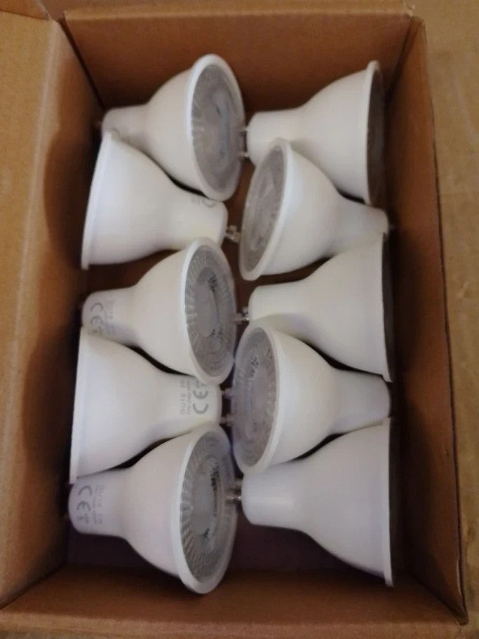 Morotty GU10 LED Spotlight Bulbs 500lm 50w Equivalent Neutral White 10pcs New