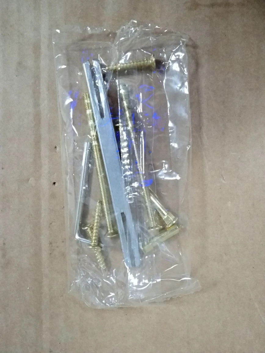 Amig Door Handle Set Lena Model Steel 238x40mm Keyhole 70mm Matt Brass