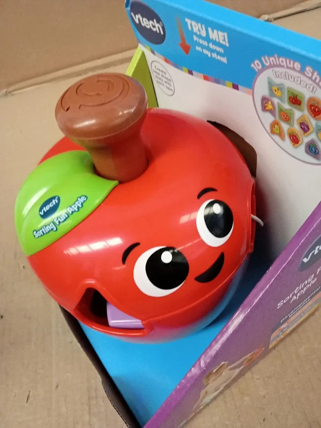 VTech Sorting Fun Apple Shape Sorter Educational Learning Toy Birthday 1+