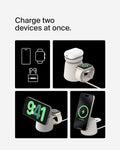 Belkin BoostCharge Pro 2in1 Wireless Charger Qi2 15W MagSafe Compatible White