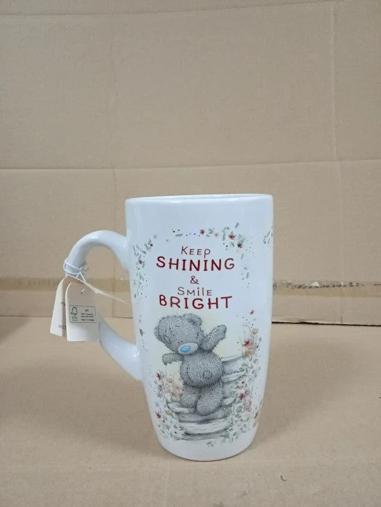 Me To You Tatty Teddy Ceramic Travel Mug Inspirational Quote Keep Shining