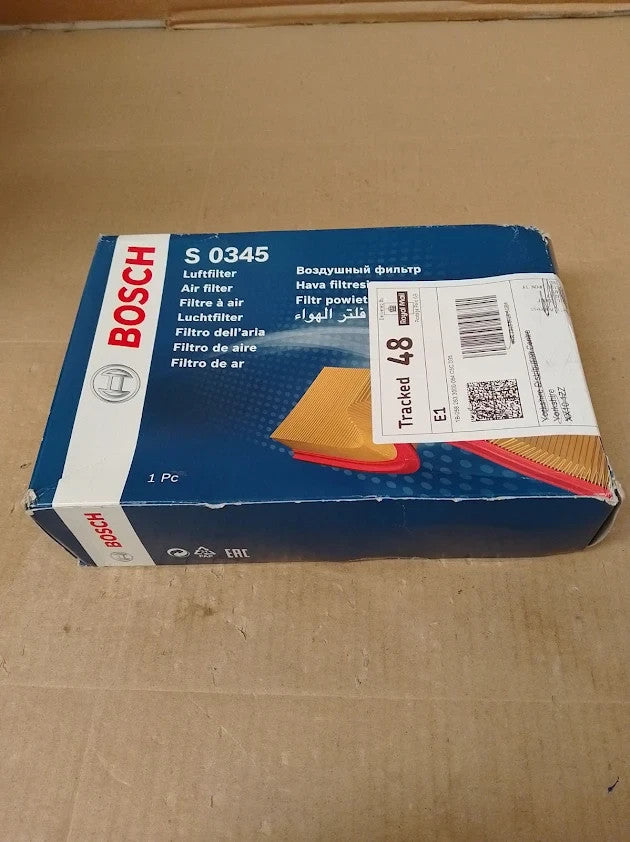 Bosch S0345 Car Air Filter Separates Particles Air Intake Moisture Resistant
