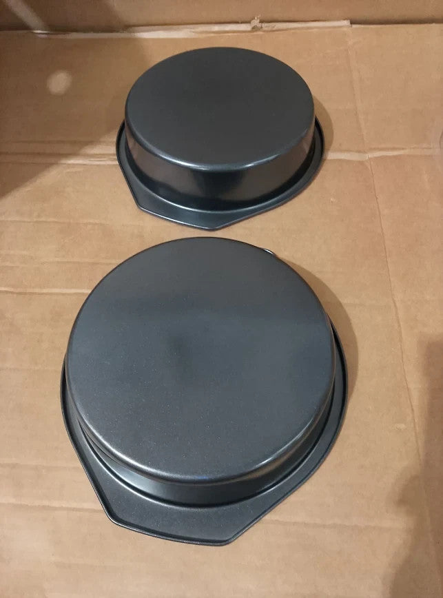 G4GADGET 2 Pack 8in Non Stick 20cm Cake Pan Baking Round Tin Oven Safe