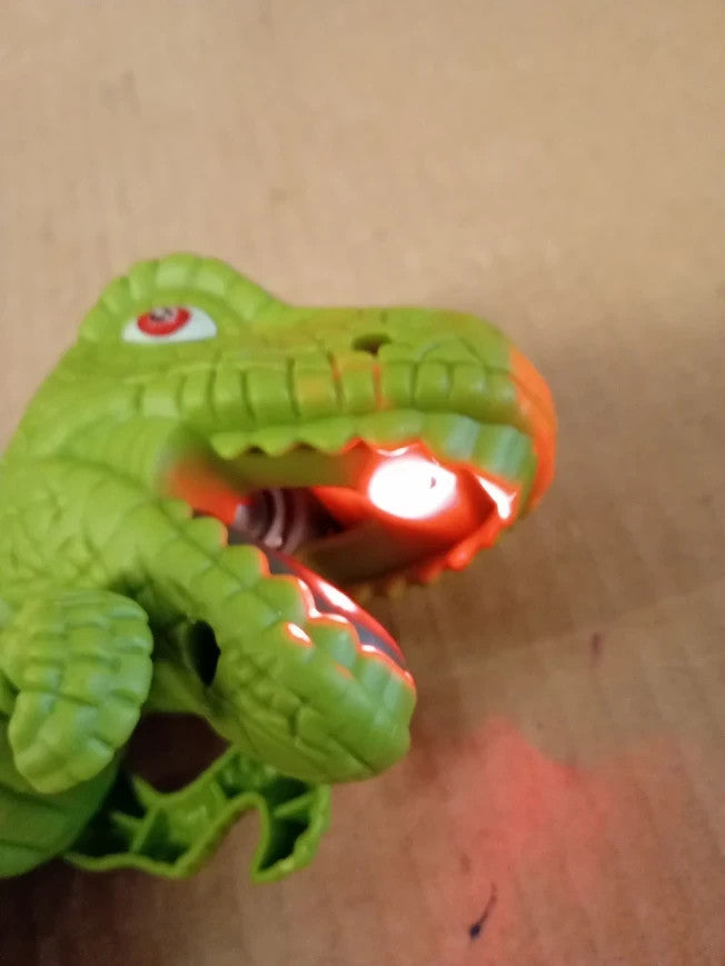 Funtime Gifts Fiery Breath Dinosaur Toy Roaring Realistic Sound Effects Green