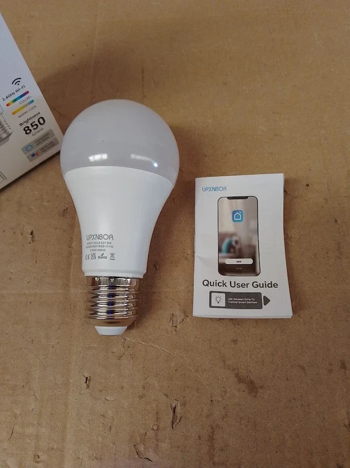 E27 Smart Bulb Alexa Light Screw A19 WiFi Smart Light 9w 16m Colours New
