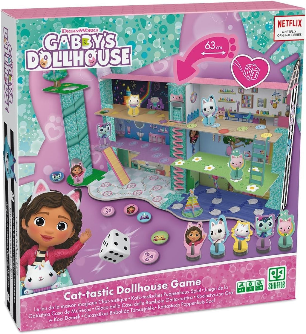 Shuffle FSCGabby Dollhouse Cat-tastic Dollhaouse Game For children 4+ White New