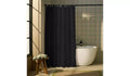 Home Waffle Shower Curtain Black 180x180cm Anti Bacteria Polyester New