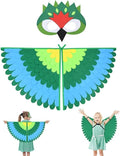 Uraqt Felt Fairy Bird Capes Wings Kid Costume Set Felt Eye Mask Adjust New