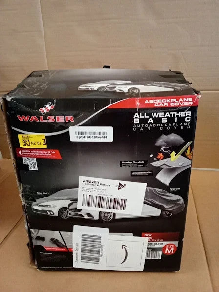 Walser Car Cover Full Garage 100% Water & Weatherproof Outdoor Size 1 Silver New
