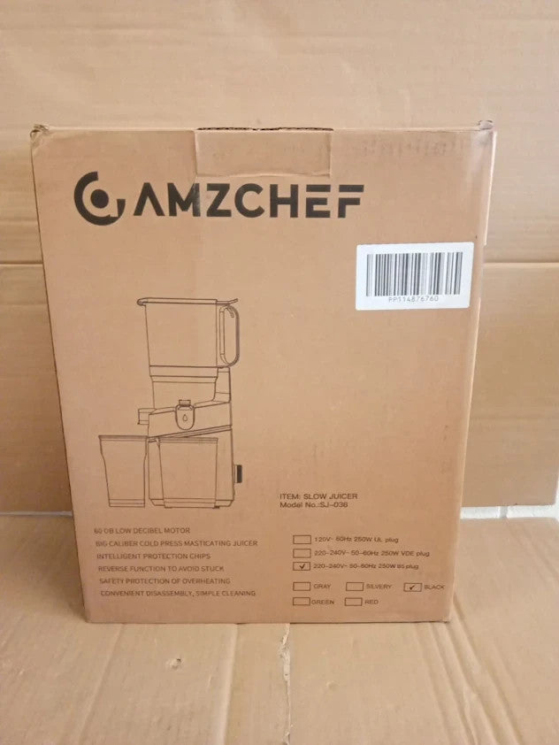 Amzchef Automatic Cold Press Juicer Machines 250w Liberate Your Hands 145mm New