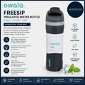 Owala FreeSip Insulated Stainless Steel Water Bottle With Straw Sports 710ml New