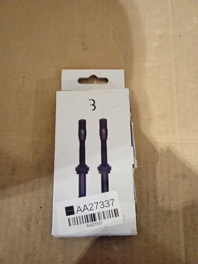 BBB Cycling CoreCap AL Tubeless Valve Set 60mm Aluminium Black 2 Pieces New