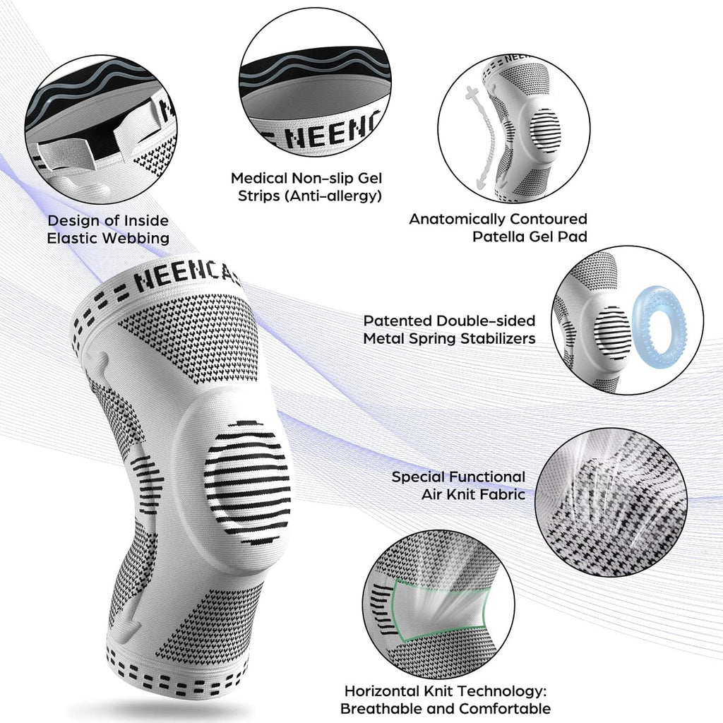 NEENCA Professional Knee Brace Compression Sleeve Patella Support Meniscus New