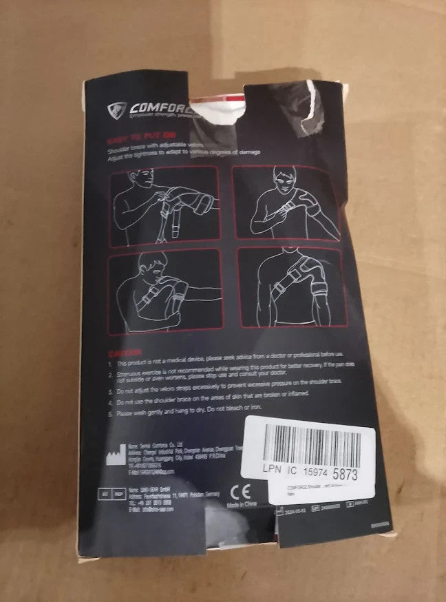 COMFORCE Shoulder Support Brace Rotator Cuff Adjustable Left/Right One Size