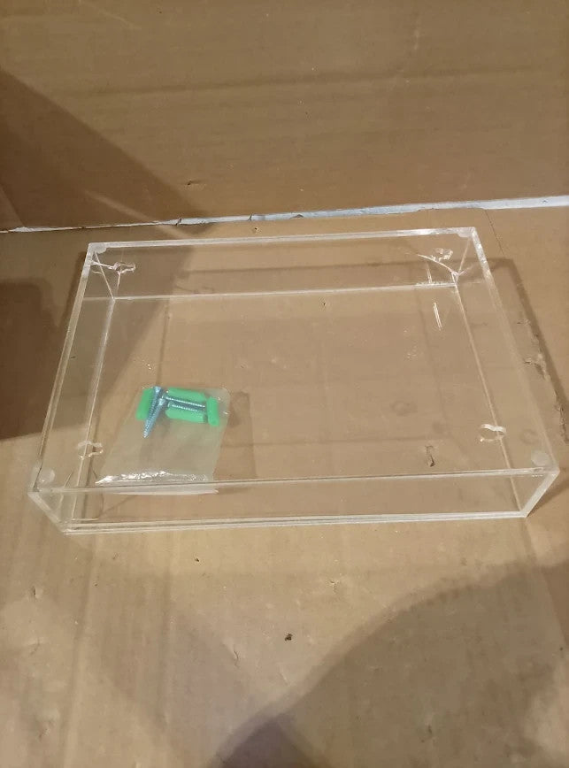 Ahandmaker Acrylic Book Display Case Wall Mount Clear Display 7x10x2in