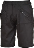Portwest S889 Work Safety Shorts Elastic Action Machine Wash Black XL New