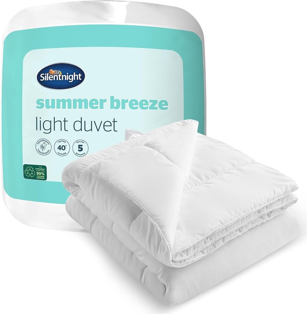 Silentnight Summer Quilt Breeze Lightweight Duvet 4.5 Tog King 2.2x2.25m New