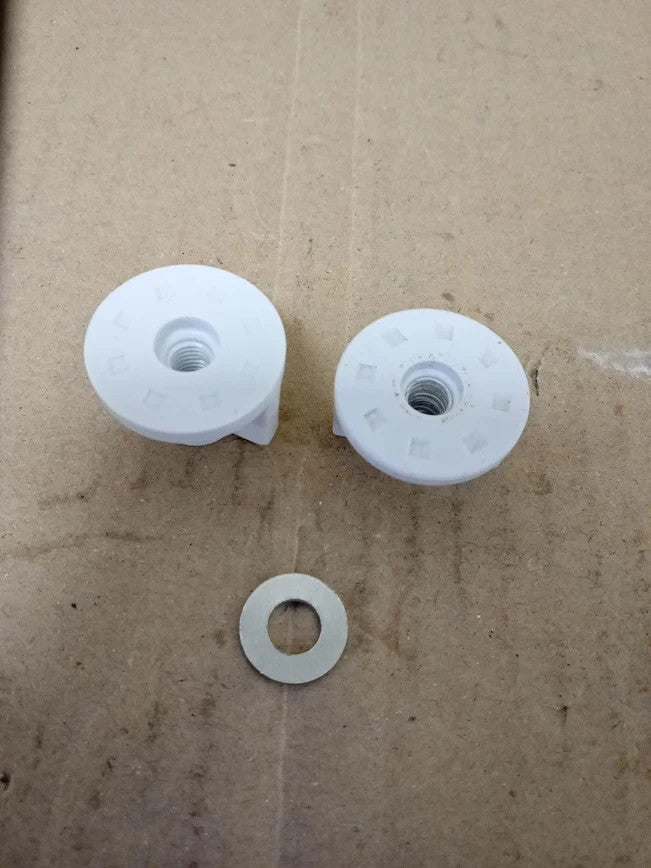 2 Pairs Toilet Seat Fixings Back Nut Toilet Seat Screws Bottom Replacement