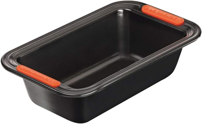 Le Creuset Non Stick Matte Carbon Steel Bakeware Loaf Tin Bread Pan Black New